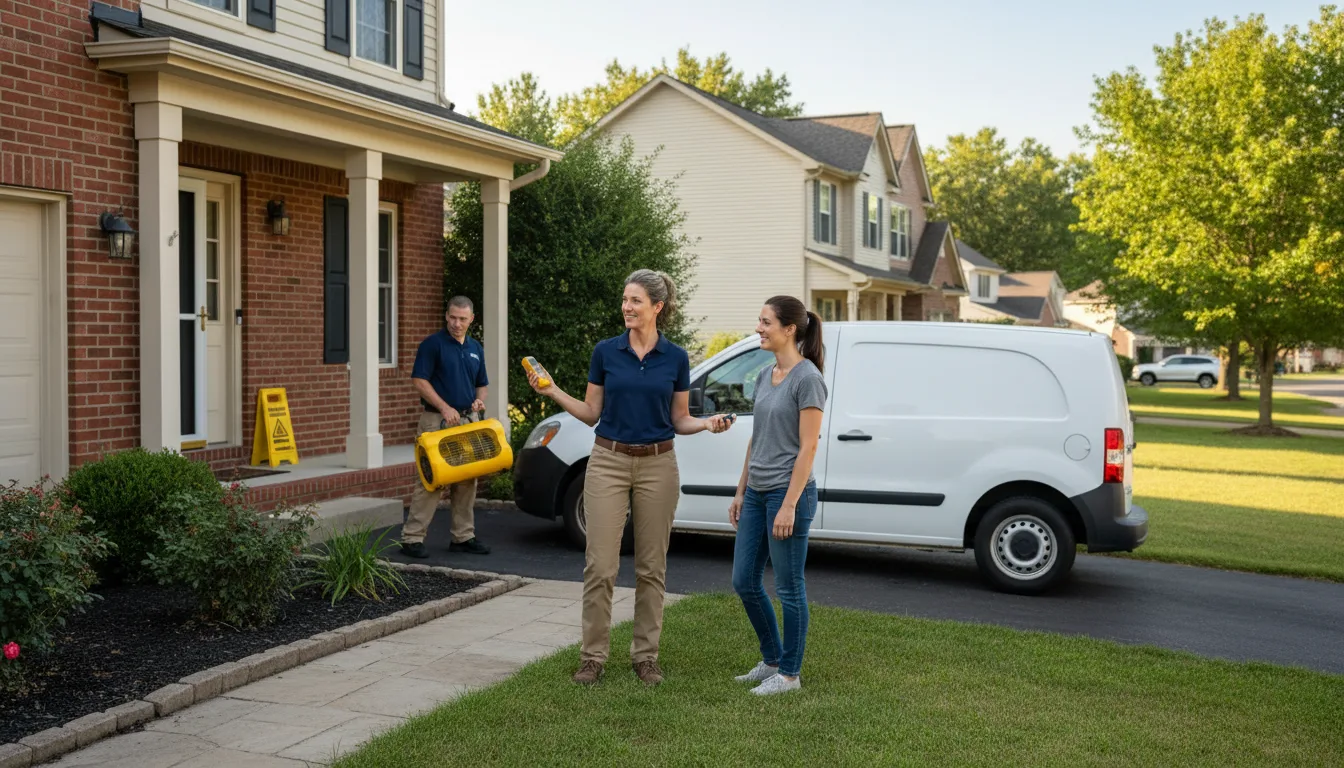 Residential water damage restoration in Bonita, LA